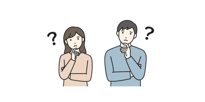 悩んでいるイラスト