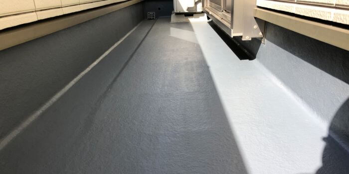 施工後の床と側面