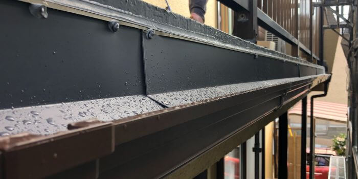 施工後の水切り金物