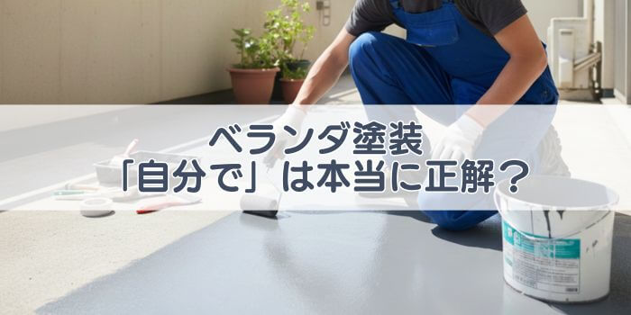 ベランダ塗装　自分で