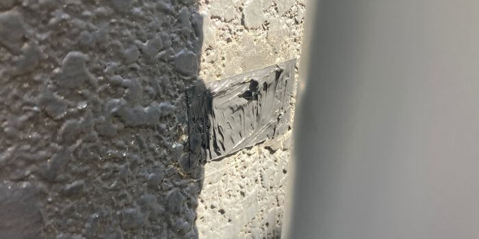 壁面コーキング後