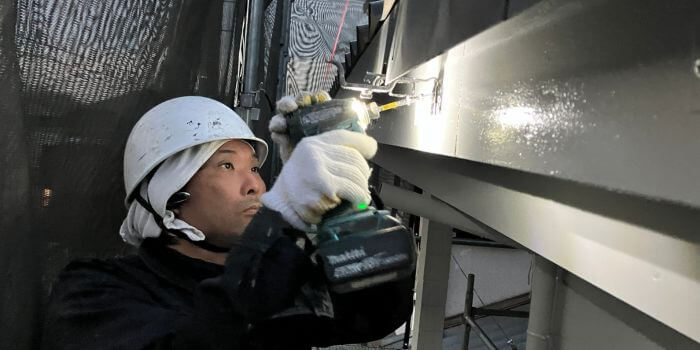 新規金具の取付け