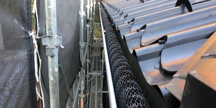 雨樋ネット設置後