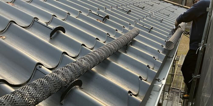 雨樋ネット設置