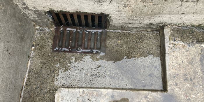 清掃後の排水口